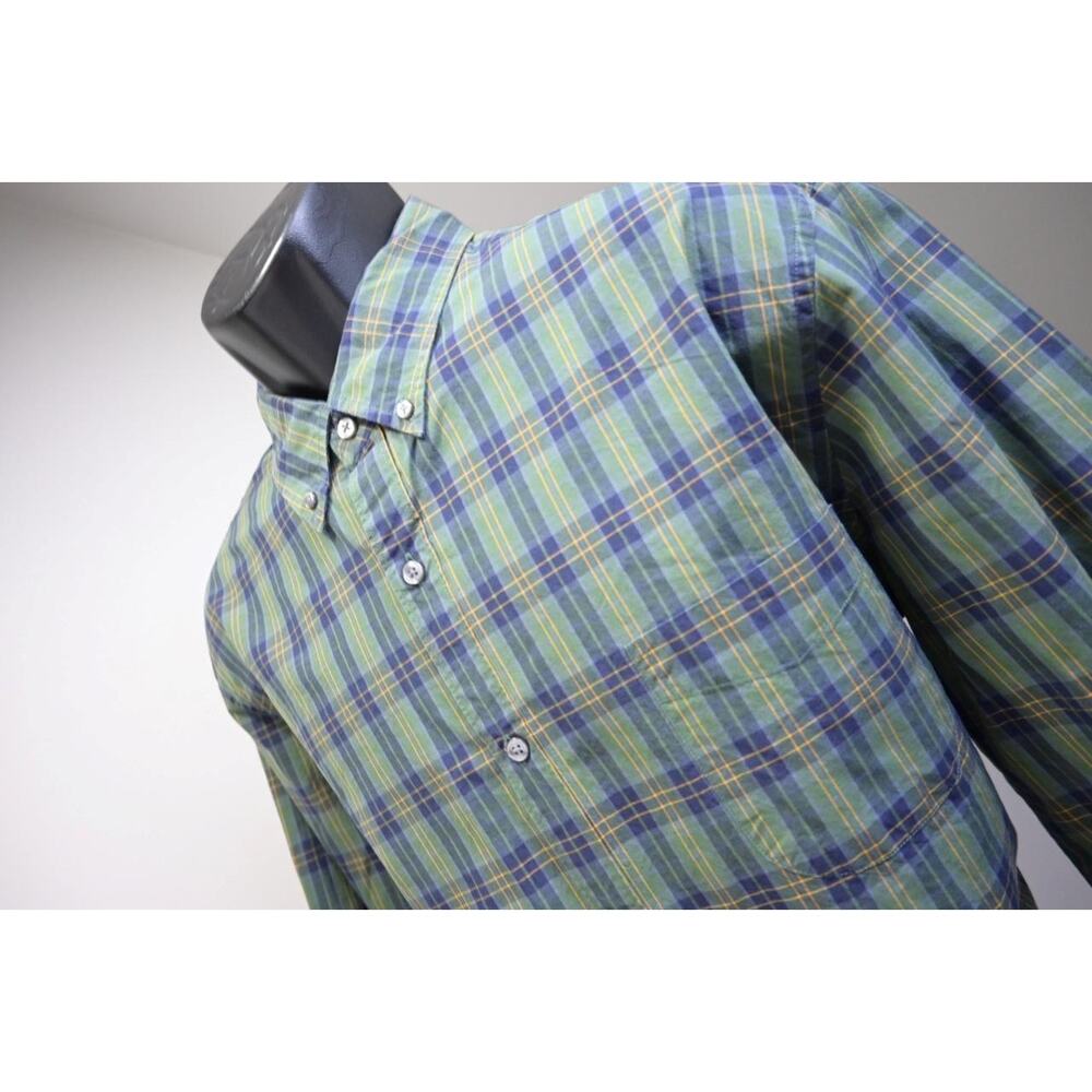J Crew Dress Shirt Casual Plaid Slim Fit Long Sleeve Button Up Mens Size XL